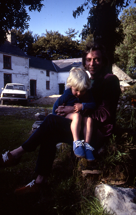 Nicky Paul sitting on my lap at Gwarthlyn Penuwch October 1983 475px.jpg